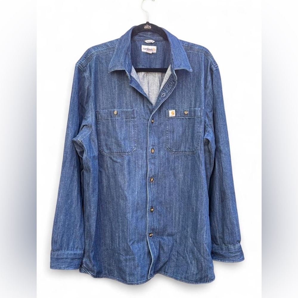 Carhartt Men's Oversized Heavyweight Denim Shirt